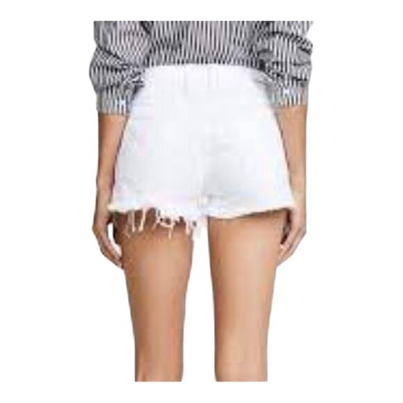 Current/Elliott Ultra High Waist Short in Sugar White - Picture 2 of 5